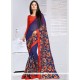 Resplendent Georgette Lace Work Casual Saree