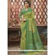 Cherubic Print Work Art Silk Casual Saree