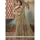 Lively Art Silk Beige Print Work Casual Saree