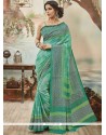 Distinguishable Print Work Art Silk Casual Saree