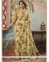 Ravishing Art Silk Yellow Casual Saree