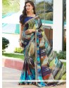 Nice Multi Colour Print Work Casual Saree