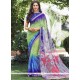 Dashing Multi Colour Print Work Casual Saree