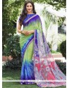 Dashing Multi Colour Print Work Casual Saree