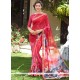 Peppy Print Work Casual Saree