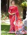 Peppy Print Work Casual Saree