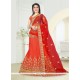 Excellent Art Silk Resham Work A Line Lehenga Choli