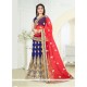 Titillating Resham Work Art Silk A Line Lehenga Choli