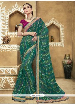 Mystic Embroidered Work Casual Saree