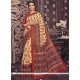 Majesty Print Work Art Silk Casual Saree