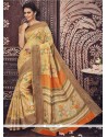 Sightly Art Silk Print Work Casual Saree