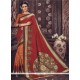 Sunshine Print Work Art Silk Casual Saree