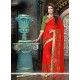 Sensational Red Designer Saree