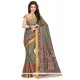 Gratifying Multi Colour Print Work Casual Saree