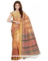 Paramount Multi Colour Print Work Cotton Casual Saree