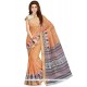 Trendy Print Work Cotton Casual Saree