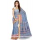 Voluptuous Cotton Multi Colour Print Work Casual Saree