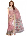 Dashing Cotton Multi Colour Print Work Casual Saree