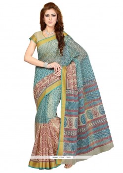 Cherubic Cotton Print Work Casual Saree