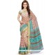 Entrancing Multi Colour Print Work Cotton Casual Saree