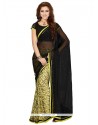 Affectionate Faux Chiffon Print Work Casual Saree