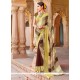 Compelling Yellow Georgette Casual Saree