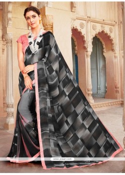 Gleaming Georgette Casual Saree