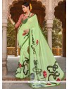Staggering Georgette Green Casual Saree