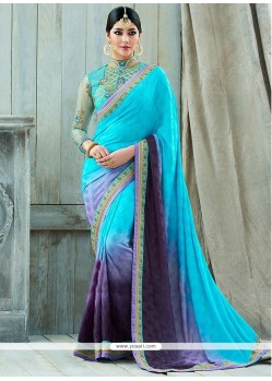 Majesty Art Silk Lace Work Designer Saree