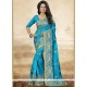 Prime Art Silk Turquoise Designer Saree
