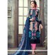 Immaculate Print Work Cotton Multi Colour Pant Style Suit