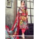 Flawless Print Work Multi Colour Pant Style Suit