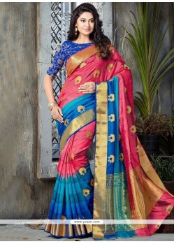 Mystical Art Silk Traditional Saree