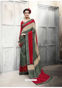 Multicolor Silk Casual Saree