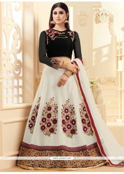 Mouni Roy White Lehenga Choli