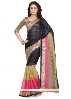 Splendid Net Brasso Saree