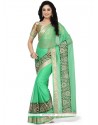 Catchy Lycra Patch Border Work Classic Saree