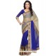 Astonishing Patch Border Work Designer Half N Half Saree