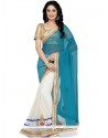 Festal Embroidered Work Designer Half N Half Saree