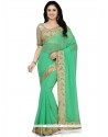 Snazzy Patch Border Work Classic Saree