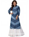 Flamboyant Blue Party Wear Kurti