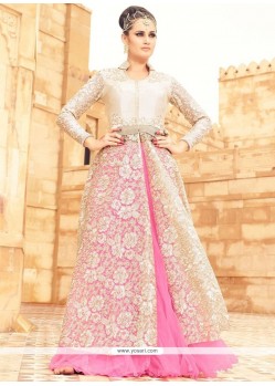 Gratifying Net Long Choli Lehenga