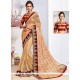 Breathtaking Net Peach Designer Saree