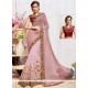 Gleaming Net Patch Border Work Classic Designer Saree