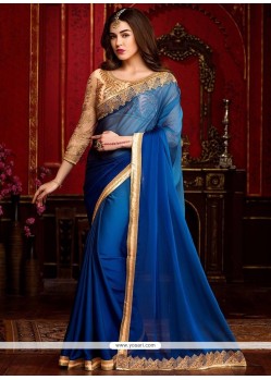 Topnotch Blue Shaded Saree