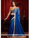 Topnotch Blue Shaded Saree