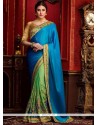 Ruritanian Satin Designer Half N Half Saree