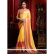 Majesty Crepe Silk Embroidered Work Shaded Saree