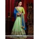 Topnotch Art Silk Resham Work Designer Half N Half Saree