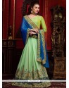 Topnotch Art Silk Resham Work Designer Half N Half Saree